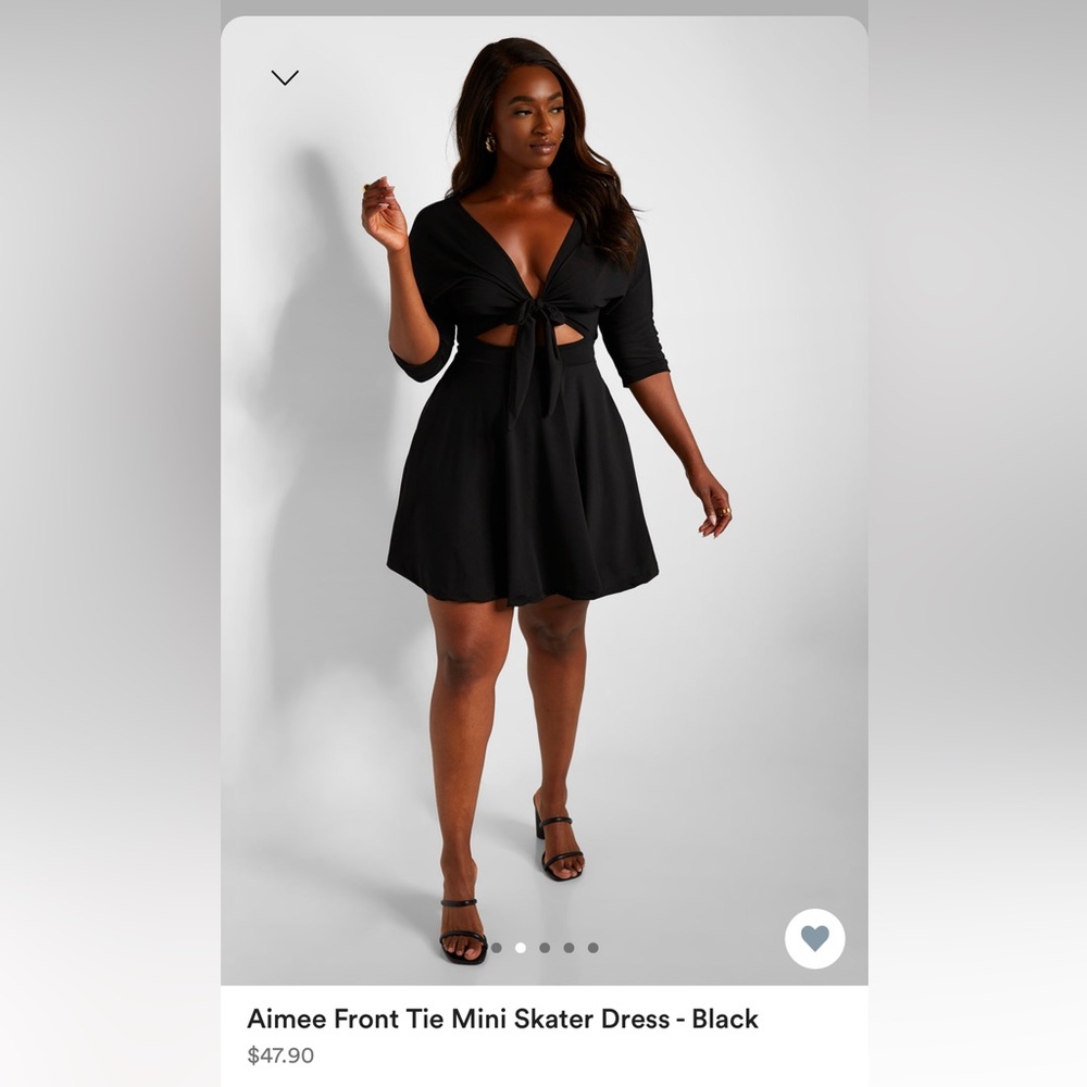 Black skater dress